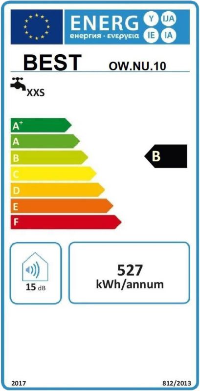 Podgrzewacz wody elektryczny Best nadumywalkowy 10 l