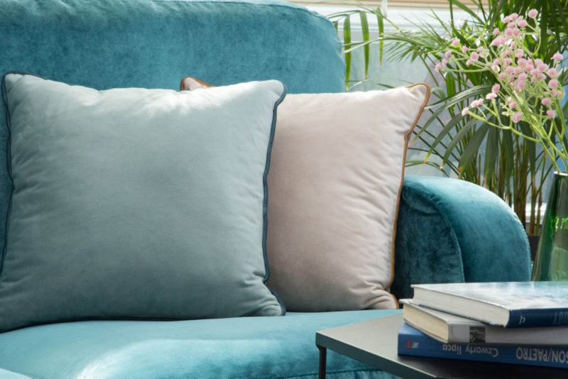 Poduszka Mel 40 x 40 cm czarna / musztardowa