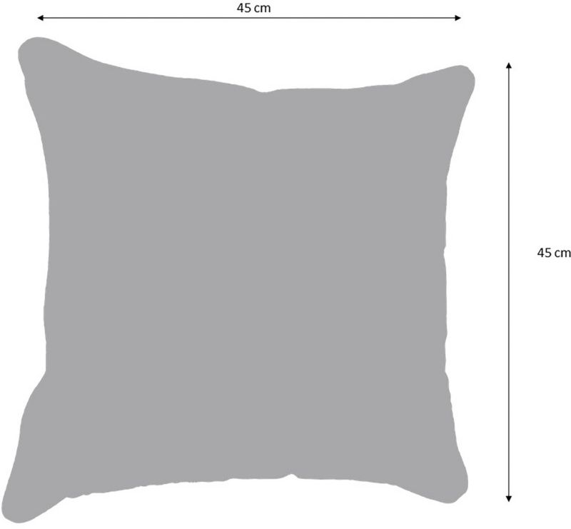 Poduszka bawełniana 45 x 45 cm ślubna biało szara