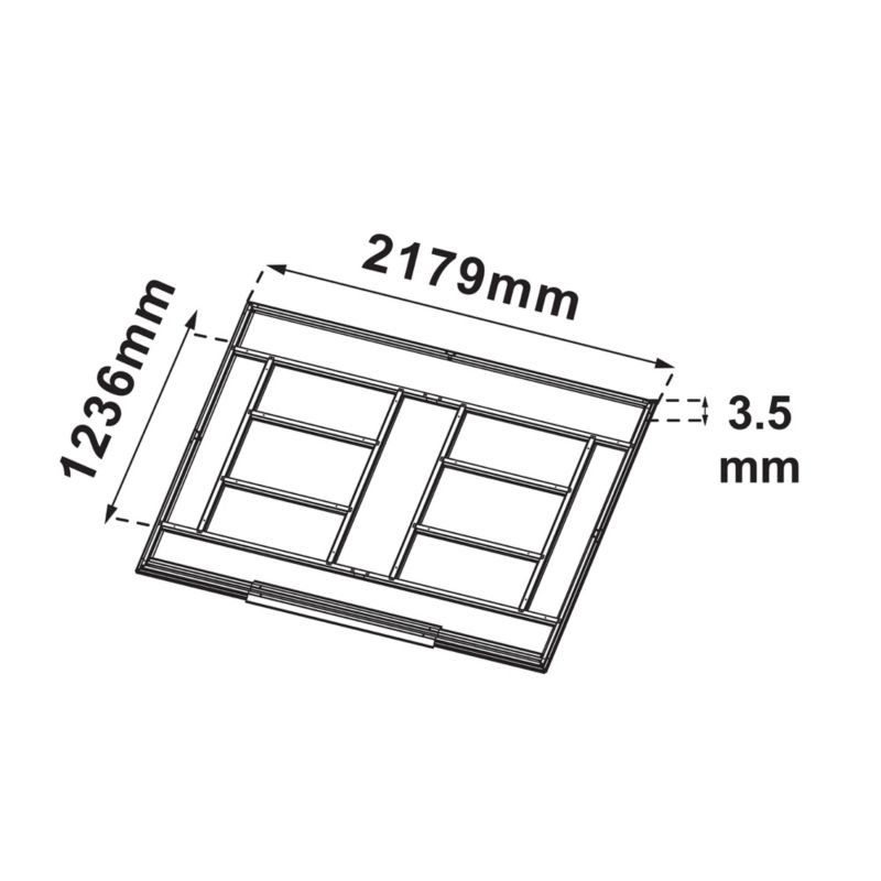 Podłoga do domku metalowego Blooma 222 x 180 cm