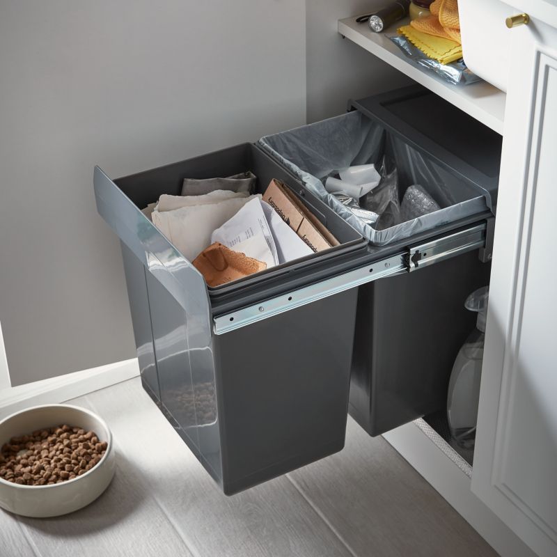 Pojemnik do segregowania odpadów GoodHome Vigote 2-komorowy 36l