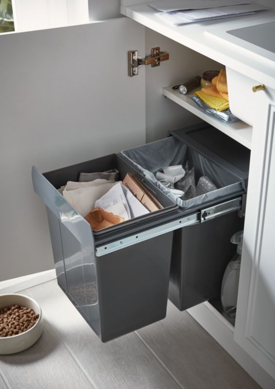 Pojemnik do segregowania odpadów GoodHome Vigote 2-komorowy 36l