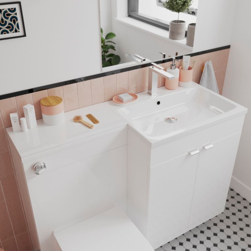 Pojemnik kosmetyczny GoodHome Koros róż pudrowy