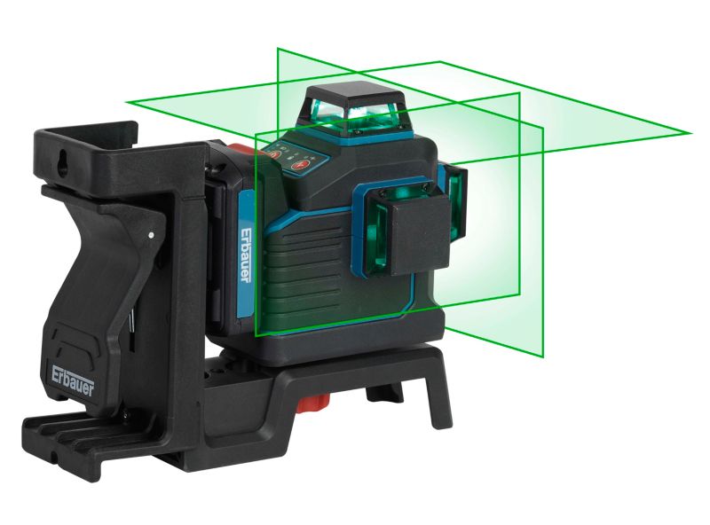 Poziomica laserowa Erbauer 360° zielona 25 m