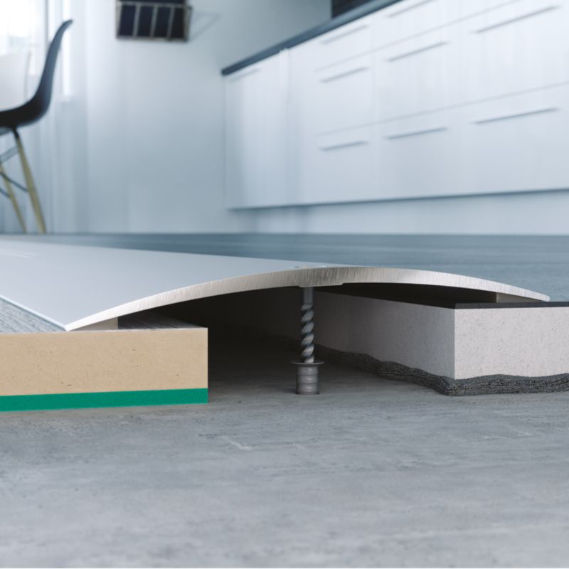 Profil aluminiowy wyrównujący GoodHome 38 x 930 mm srebrny nr 26
