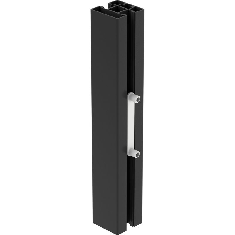 Przedłużenie słupka GoodHome Alara 25 cm czarne industrialne