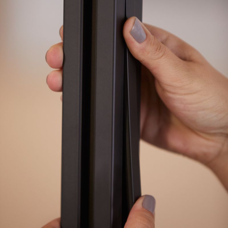 Przedłużenie słupka GoodHome Alara 37,5 cm czarne industrialne