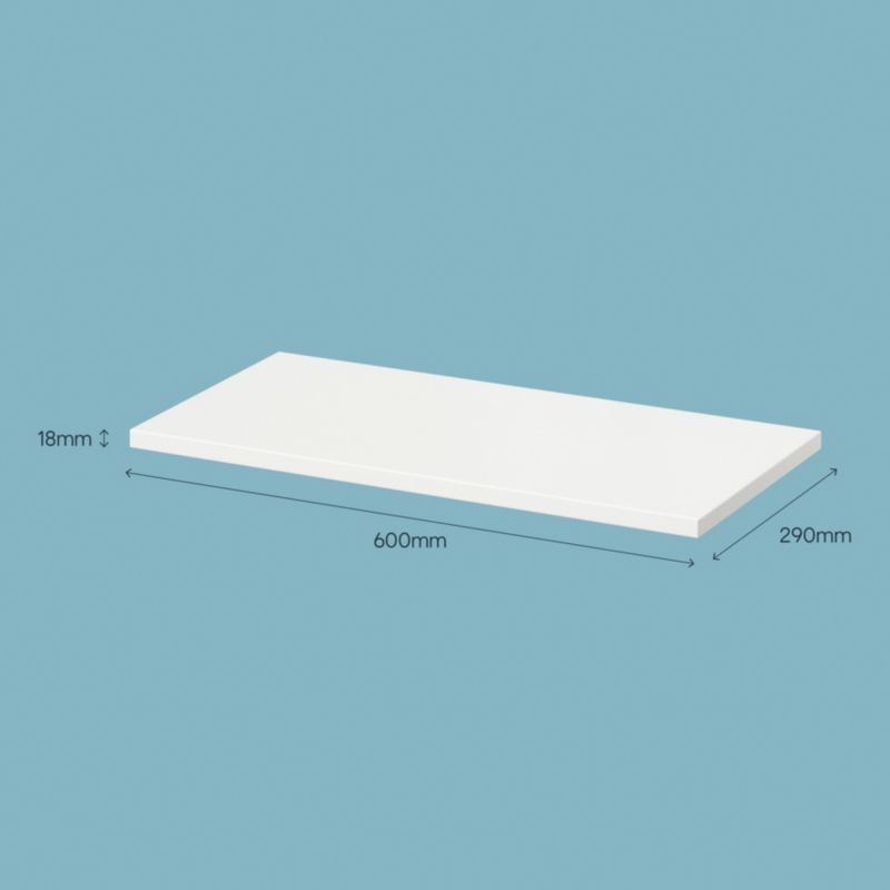 Półka GoodHome Rigga 29 x 60 cm biały
