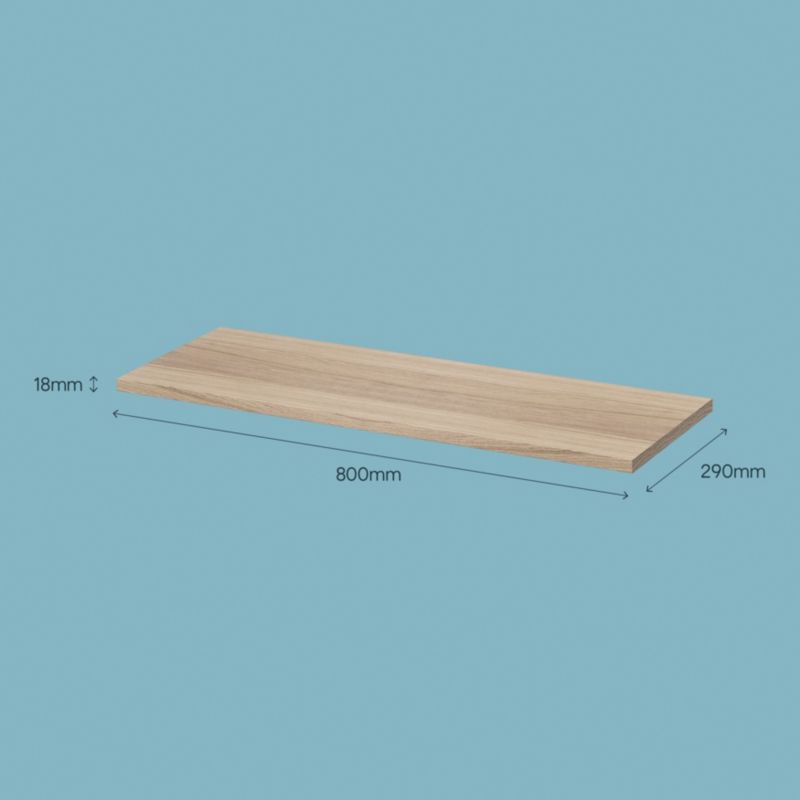 Półka GoodHome Rigga 29 x 80 cm dąb