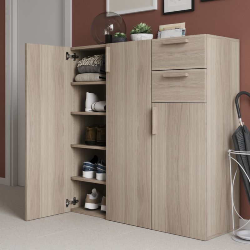 Półka do korpusu 58 x 75 cm GoodHome Atomia dąb 2 szt