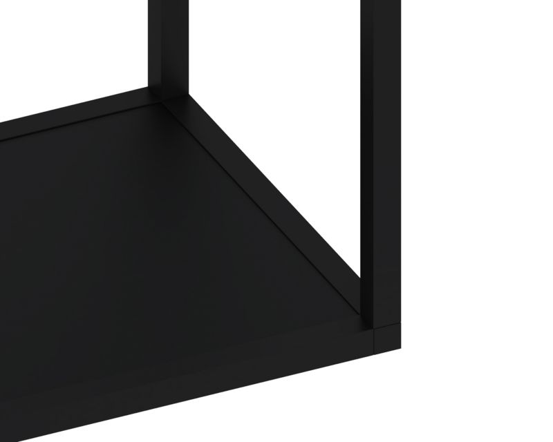 Półka metalowa Qbox czarna 60 cm