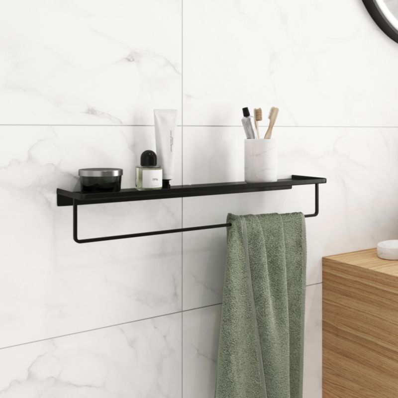 Półka łazienkowa GoodHome Elland czarna