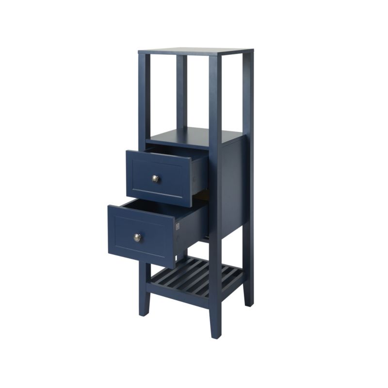 Półsłupek GoodHome Perma 40 x 120 x 36 cm granatowy