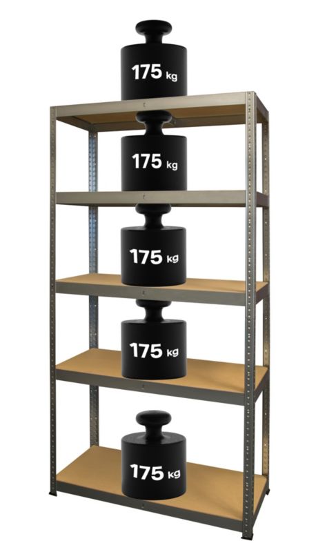 Regał metalowy Metalkas 179 x 80 x 35 cm RZP 5 półek 175 kg