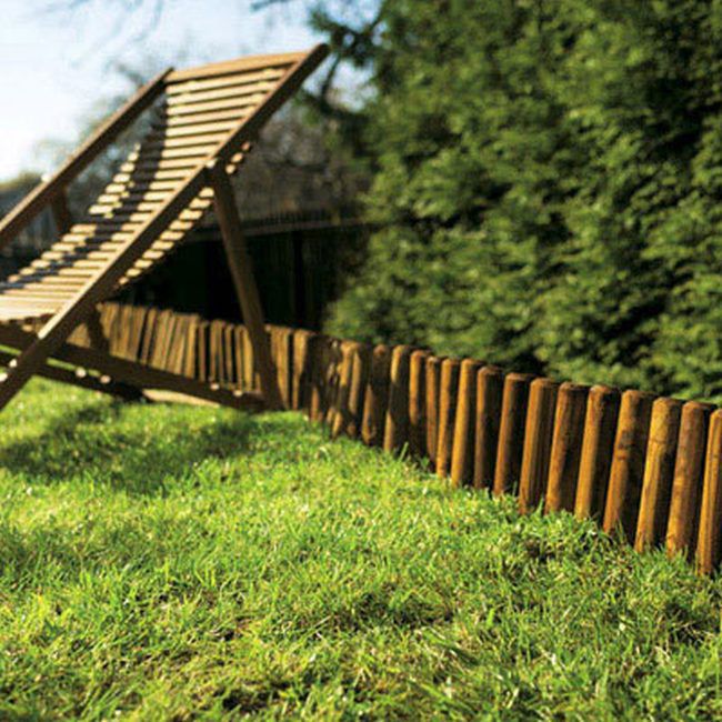 Rollborder strugany 200 x 25 cm fi 60 mm brązowy
