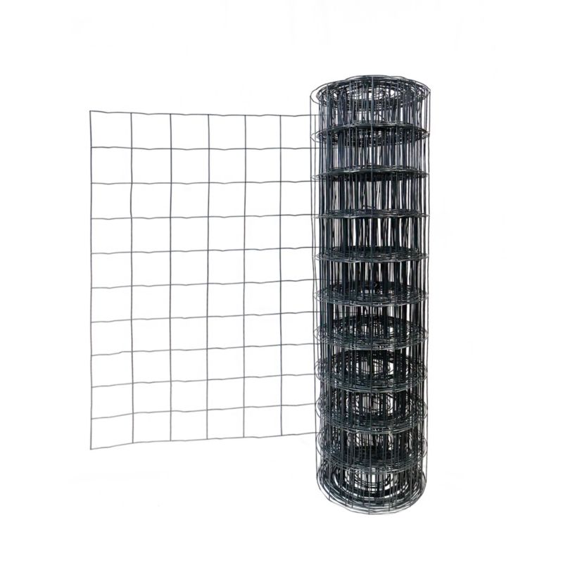 Siatka ogrodzeniowa zgrzewana Blooma oczko 10 x 10 cm antracyt 1,5 x 20 m