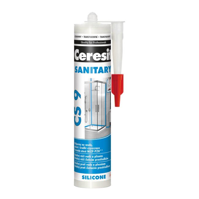 Silikon sanitarny Ceresit CS 9 bezbarwny 280 ml