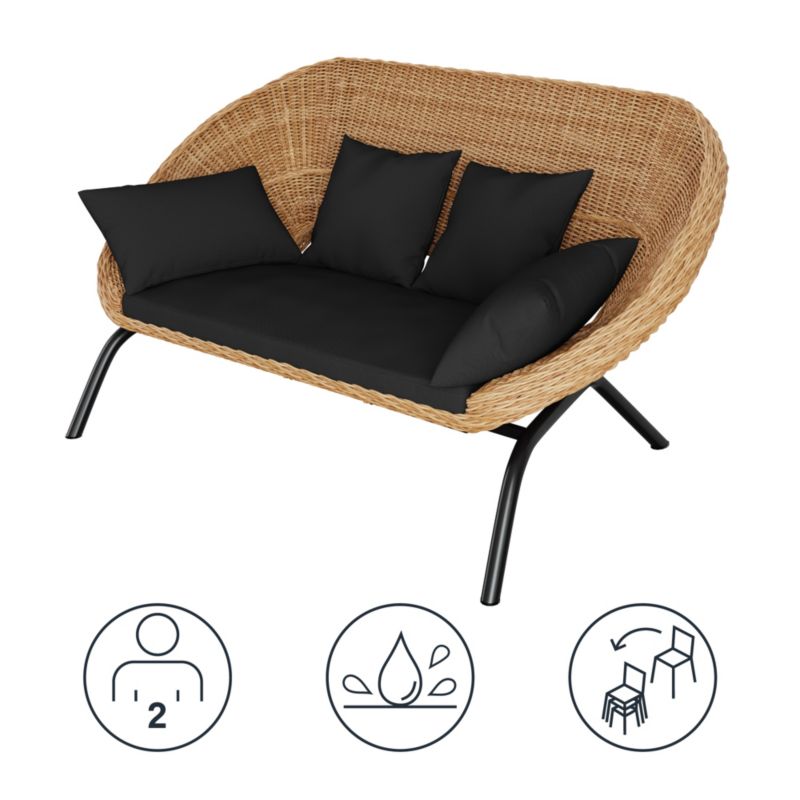 Sofa GoodHome Loa 2-osobowa