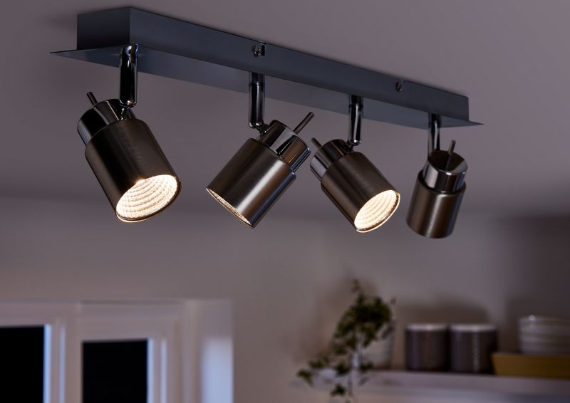 Spot listwa LED Colours Hades 4 x 4 W satyna