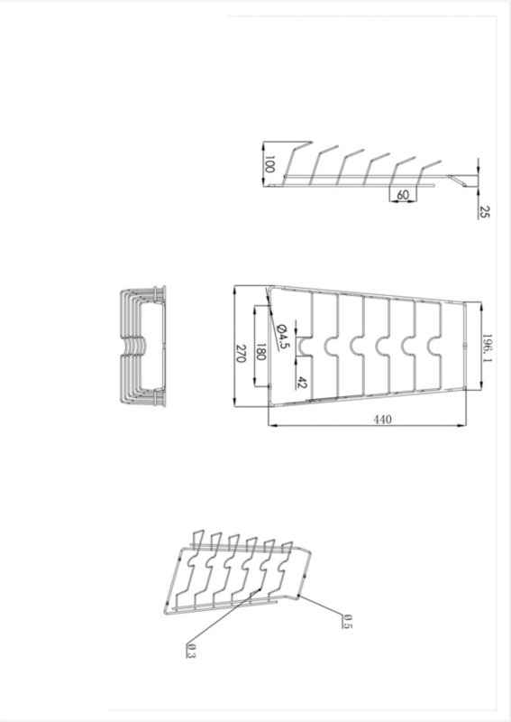 Stojak na pokrywki GoodHome Datil 27 x 44 cm