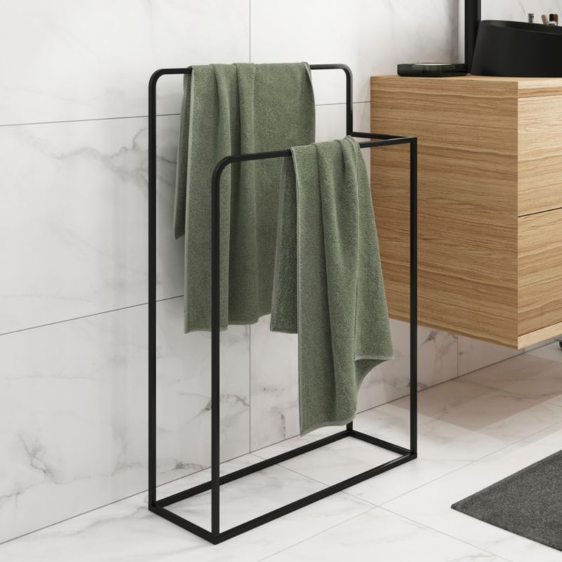Stojak na ręczniki GoodHome Elland czarny