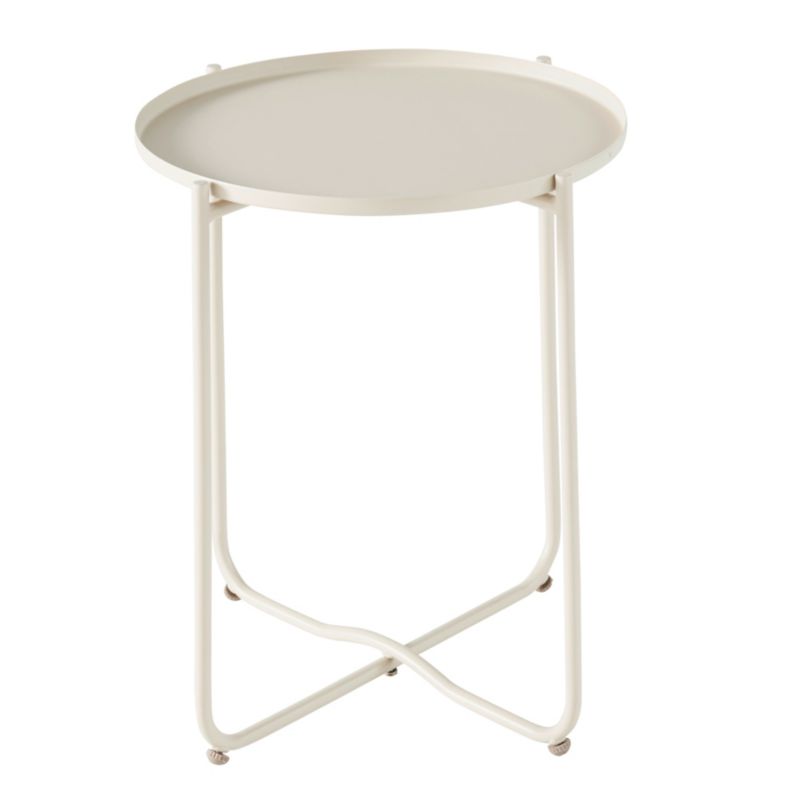 Stolik GoodHome Nova 46 cm beżowy