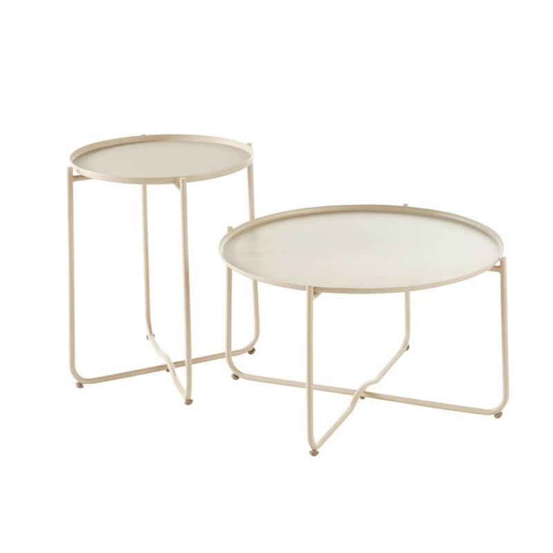 Stolik GoodHome Nova 65 cm beżowy