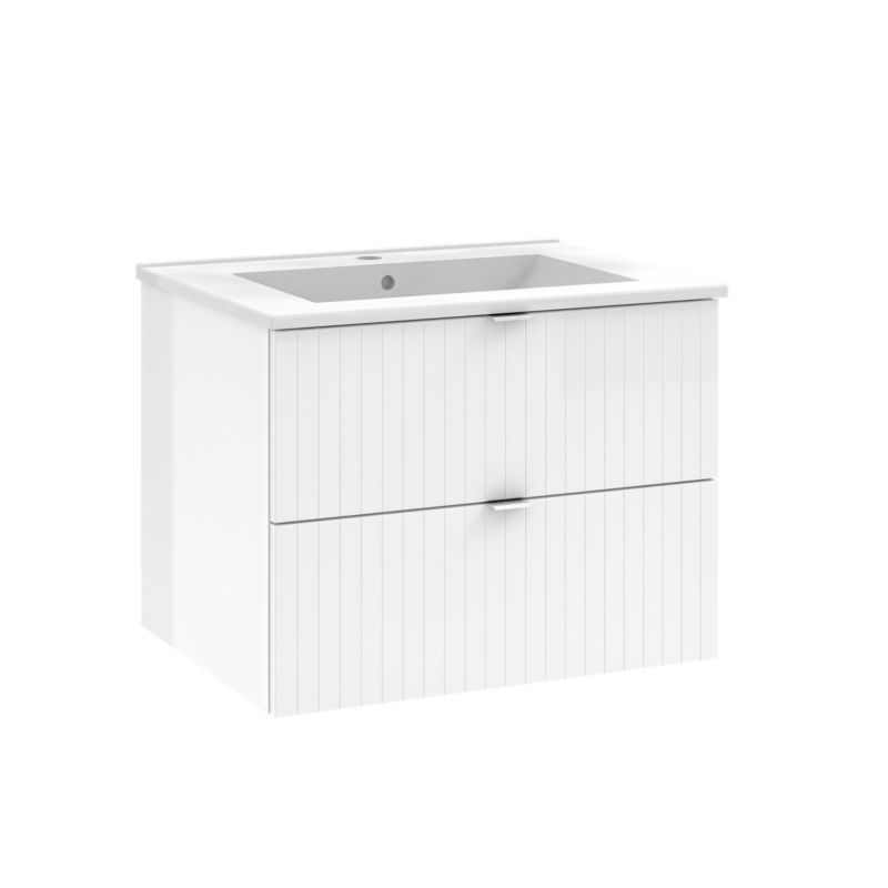 Szafka pod umywalkę Mirano Listrado wisząca 60 cm biała