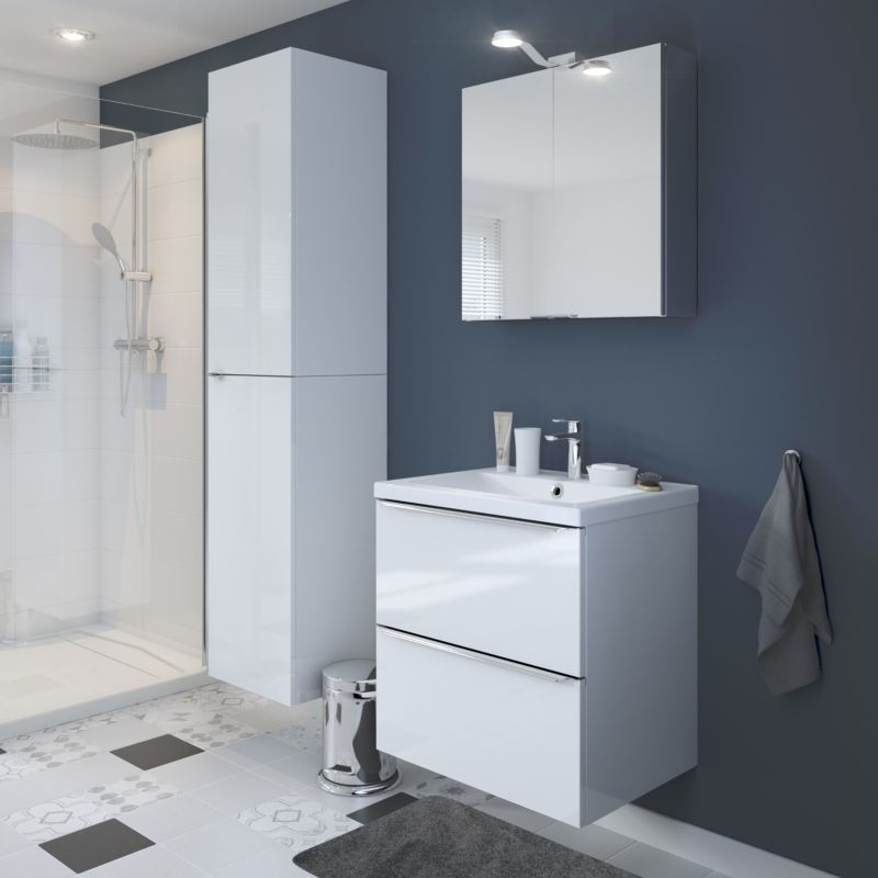 Szafka z lustrem GoodHome Imandra 60 x 60 x 15 cm