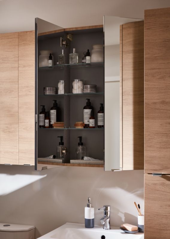 Szafka z lustrem GoodHome Imandra 80 x 90 x 15 cm