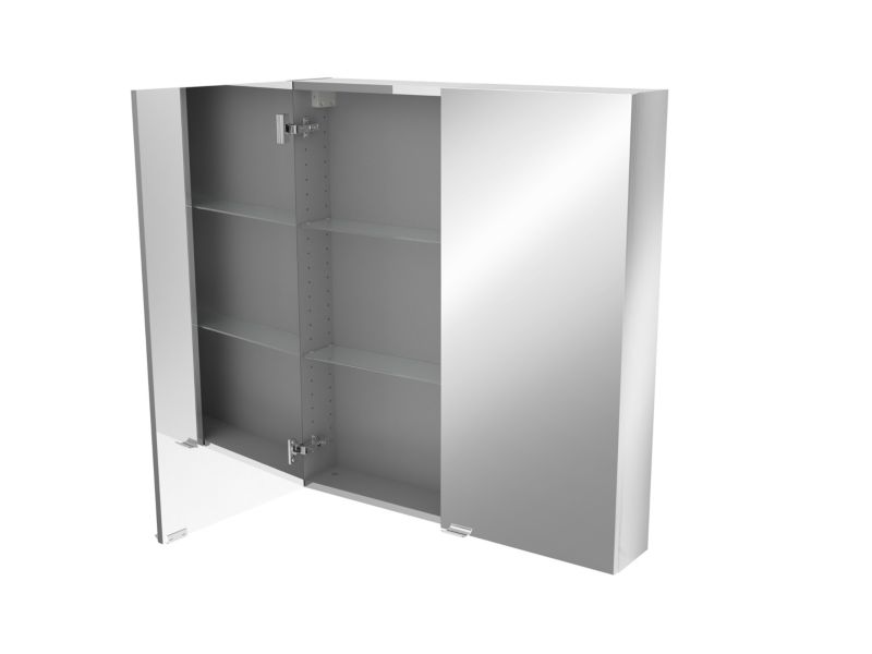 Szafka z lustrem GoodHome Imandra 80 x 90 x 15 cm