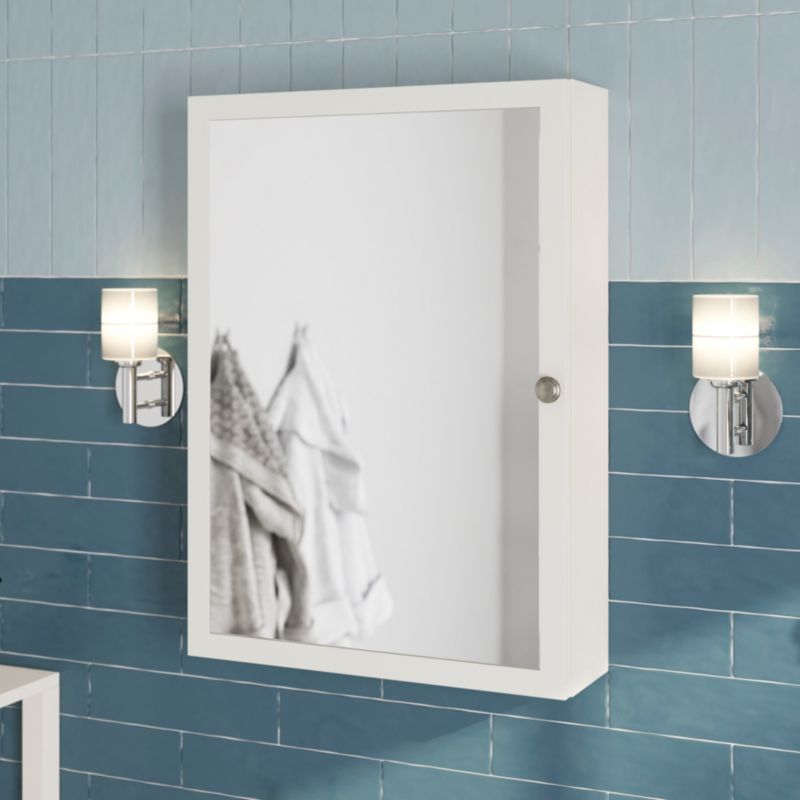 Szafka z lustrem GoodHome Perma 50 x 70 x 15 cm biała
