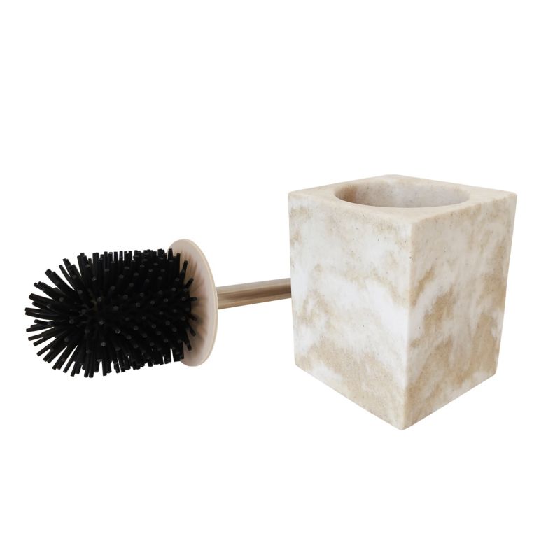 Szczotka do WC GoodHome Cenia marmur beżowy