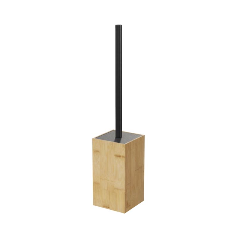 Szczotka do WC GoodHome Cervia bambus czarny