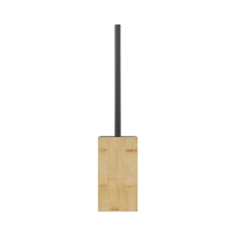 Szczotka do WC GoodHome Cervia bambus czarny