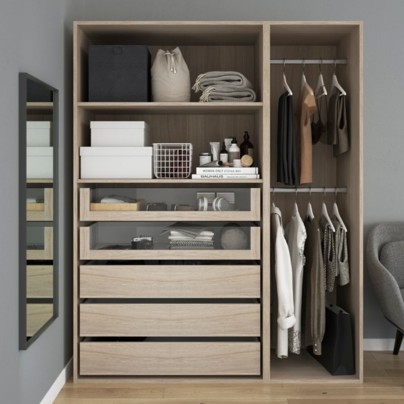 Szuflada wewnętrzna do korpusu 58 x 100 cm GoodHome Atomia dąb