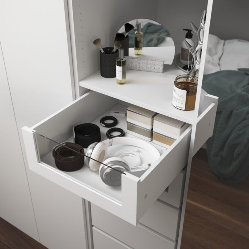 Szuflada wewnętrzna do korpusu 58 x 50 cm GoodHome Atomia biała/szkło