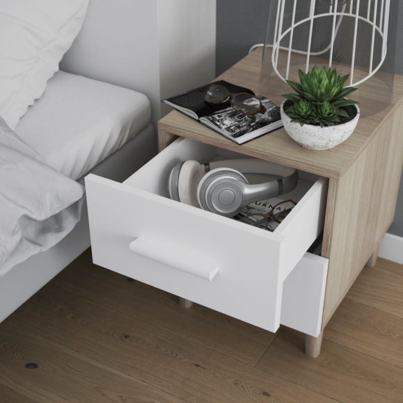 Szuflada zewnętrzna do korpusu 45 x 37,5 cm GoodHome Atomia biała 2 szt