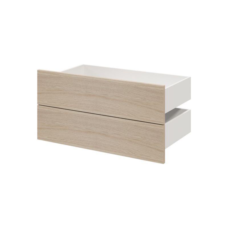 Szuflada zewnętrzna do korpusu 45 x 75 cm GoodHome Atomia dąb 2 szt