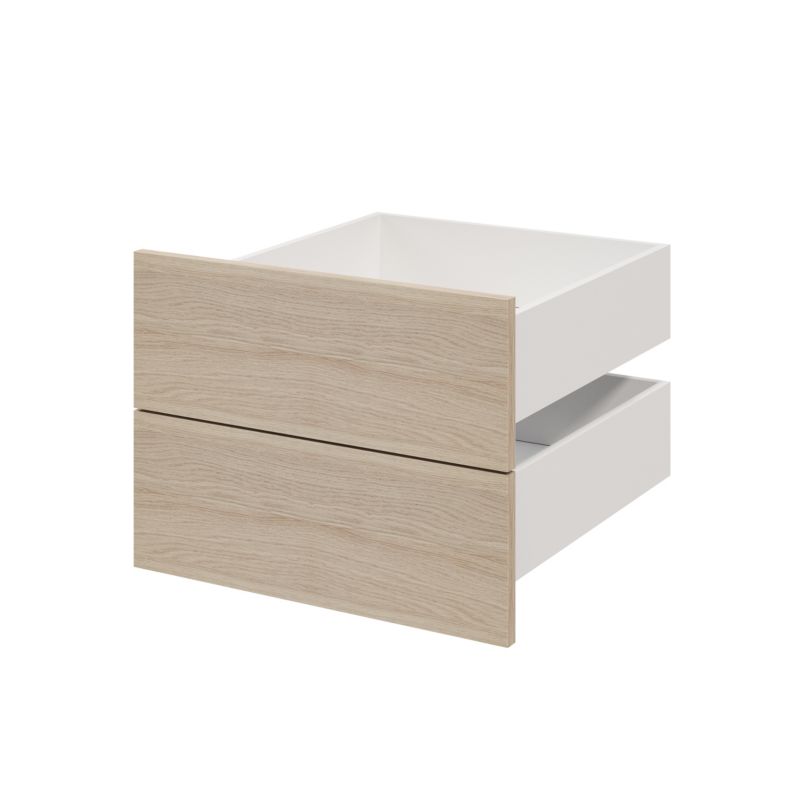 Szuflada zewnętrzna do korpusu 58 x 50 cm GoodHome Atomia dąb 2 szt