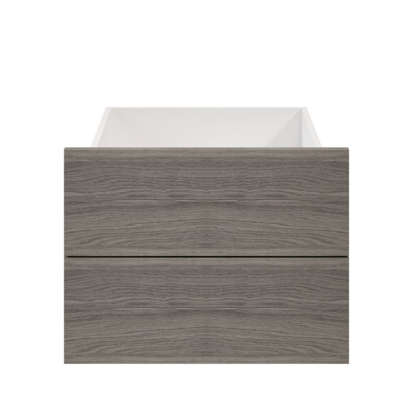 Szuflada zewnętrzna do korpusu 58 x 50 cm GoodHome Atomia dąb szary 2 szt