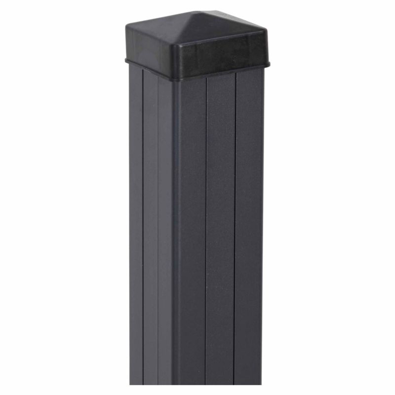 Słupek aluminiowy Blooma Neva 7 x 7 x 240 cm szary