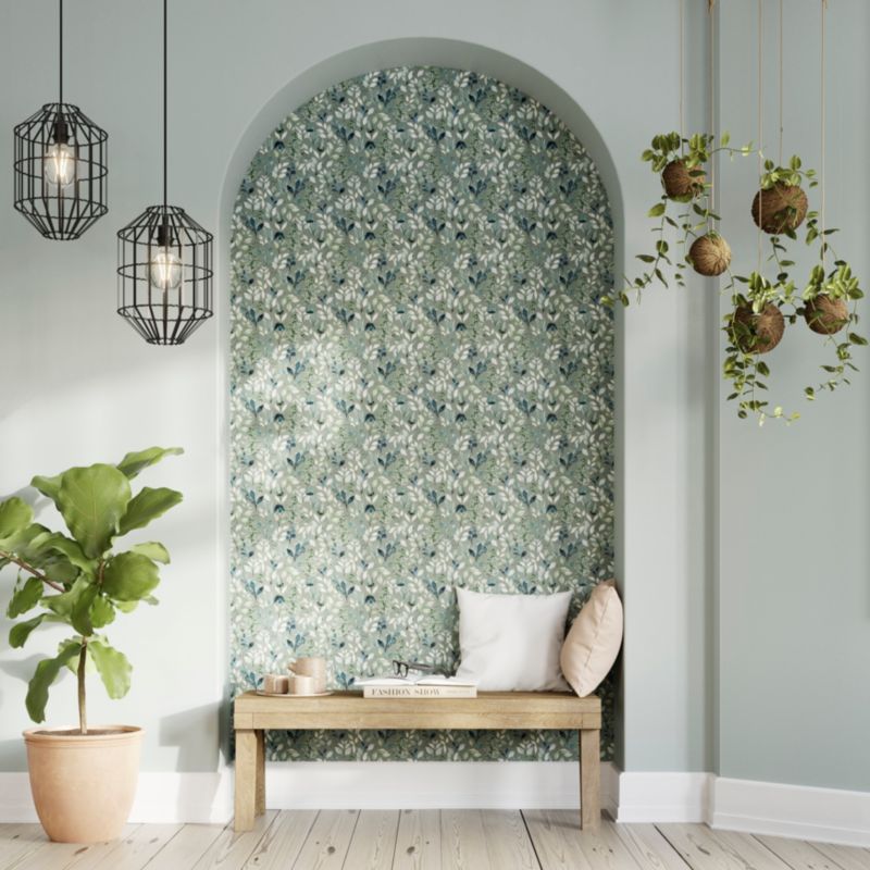 Tapeta easy roll Begonia Pale Leaves zielona