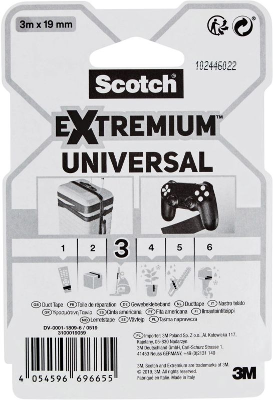 Taśma naprawcza Scotch 3 m x 19 mm czarna
