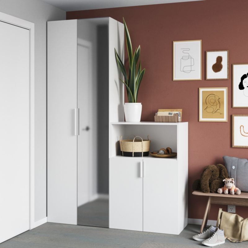Uchwyt brzegowy GoodHome Atomia 29,3 cm biały 2 szt