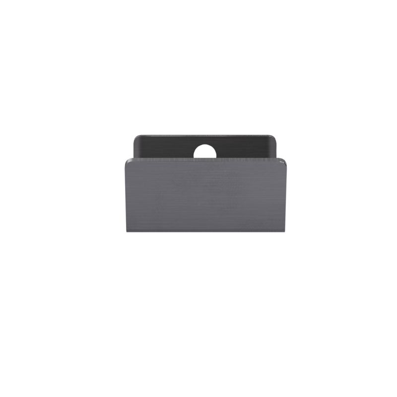 Uchwyt brzegowy GoodHome Atomia 3,7 cm szary 2 szt
