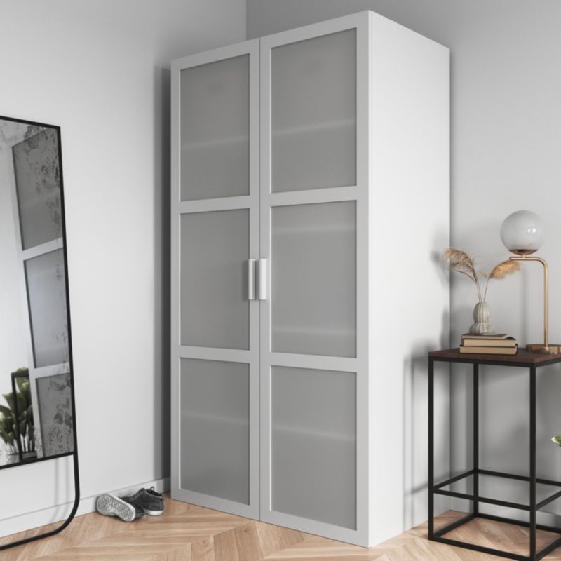Uchwyt drewniany GoodHome Atomia 15,5 cm biały 2 szt