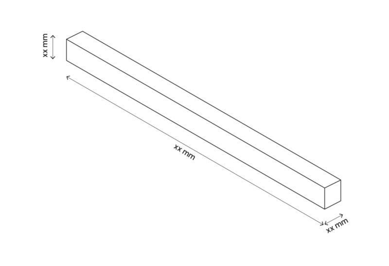 Uchwyt drewniany GoodHome Atomia 29,3 cm biały 2 szt