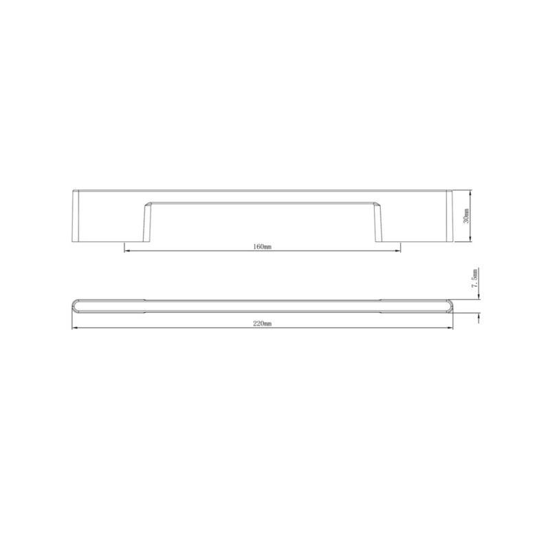 Uchwyt meblowy GoodHome Cacao D 220 mm chrom