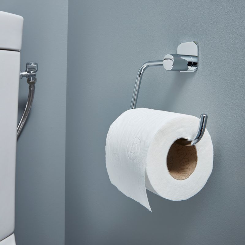 Uchwyt na papier GoodHome Koros srebrny